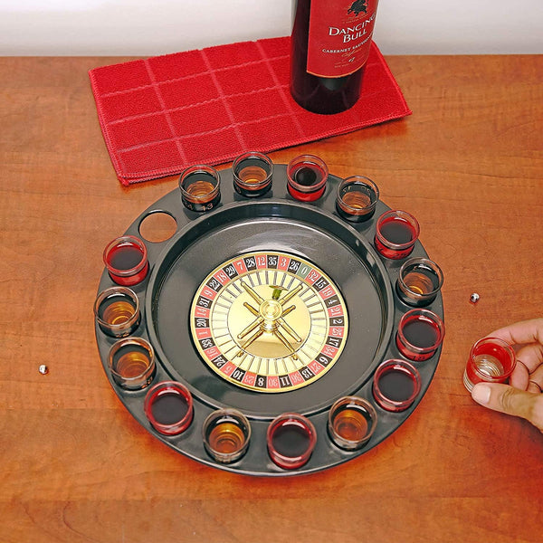 Shot Glass Roulette Complete Drinking Game Set