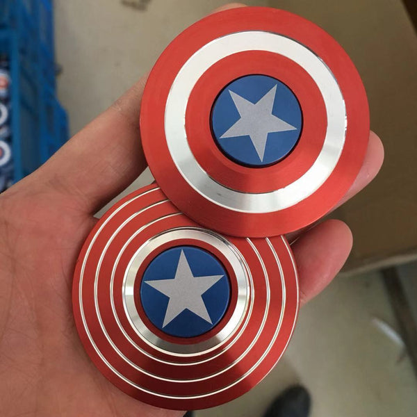 Captain America Shield Metal Fidget Spinner 2PCS